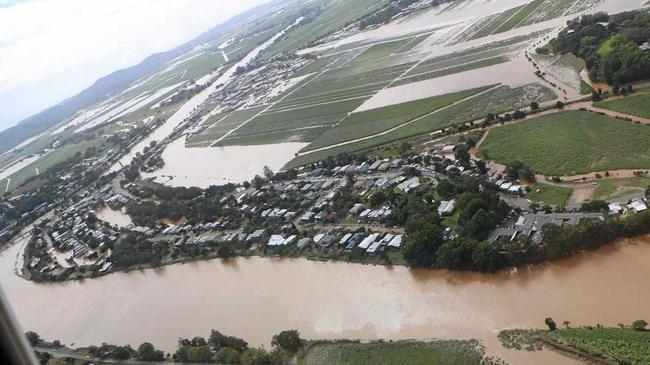 Aerial shot of South Murwillumbah taken on April 1, 2017. Picture: Tweed Shire Council