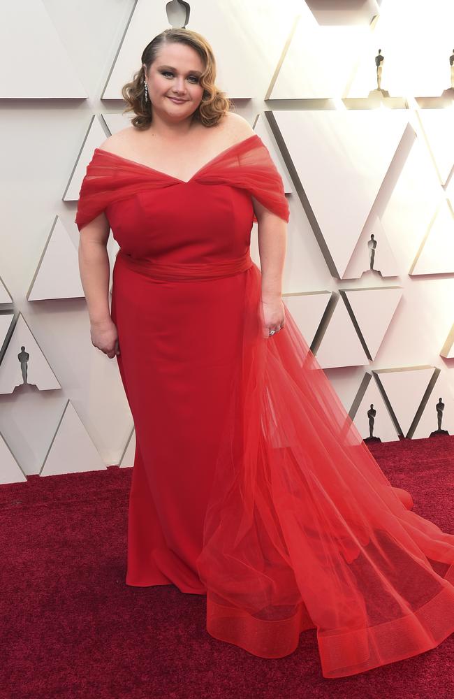 Danielle Macdonald arrives at the Oscars on Sunday, Feb. 24, 2019, at the Dolby Theatre in Los Angeles. (Photo by Jordan Strauss/Invision/AP)
