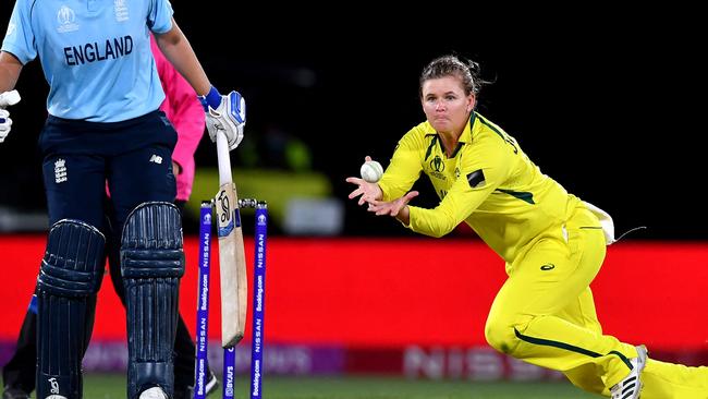 Australia’s Jess Jonassen should get a WPL spot. Picture: Sanka Vidanagama / AFP