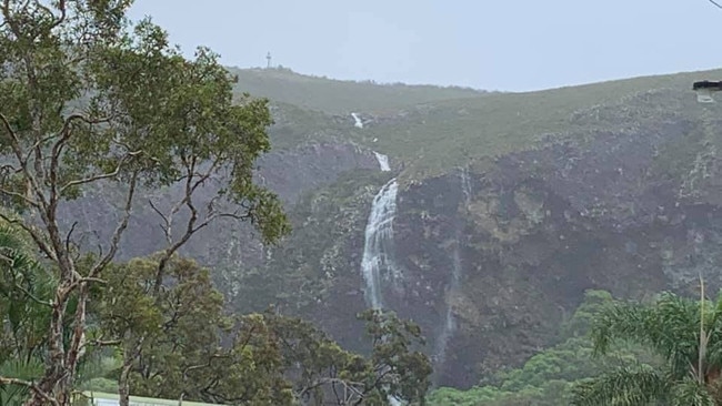 Shot of Mt Coolum waterfall. Picture: Greg Forward.