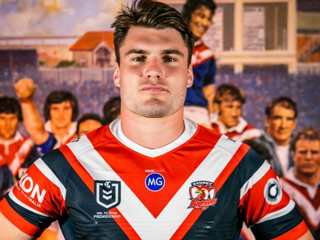 SUNDAY TELEGRAPH SPECIAL  New Sydney Roosters star Angus Crichton. Picture: Roosters Digital.