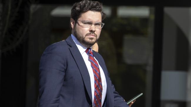 Bruce Lehrmann outside court in Canberra. Picture: NCA NewsWire / Gary Ramage