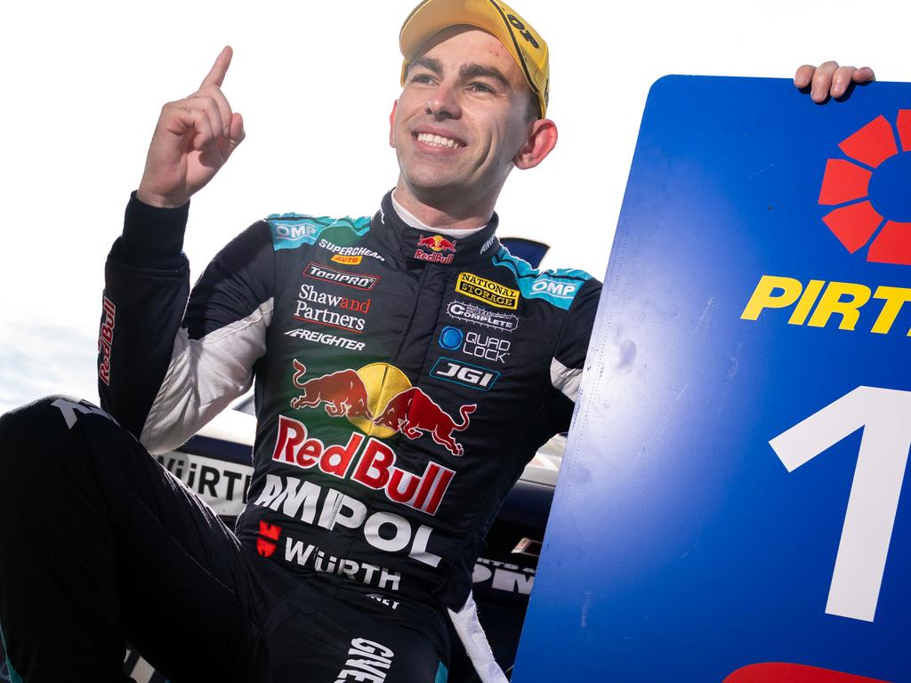 Broc Feeney wins race one in Tasmania. Picture: Daniel Kalisz/Getty Images