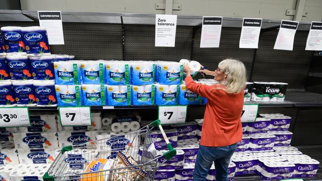 Woolworths had a sales boost in the March quarter amid panic buying. Picture: AAP G