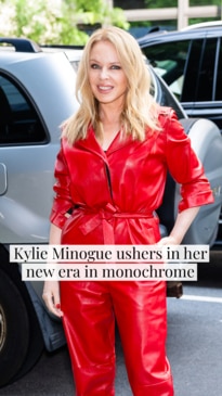 Kylie Minogue in her new era in monochrome