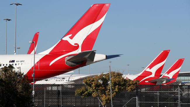 Qantas this week cancelled its Gold Coast to Sydney services. Picture: NCA NewsWire / Jono Searle