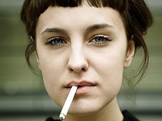 Smoker. Smoking. Cigarette. Woman. Female. Generic image. thinkstock.