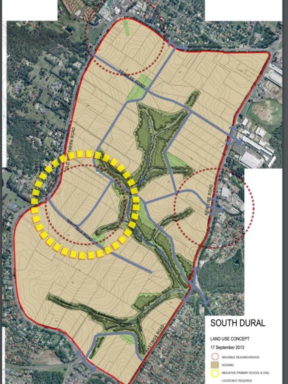 South Dural’s proposed rezoning area.