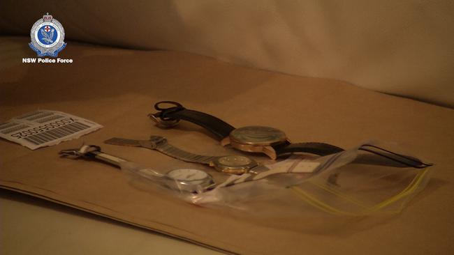 Jewellery allegedly found in the home of Polkinghorne.