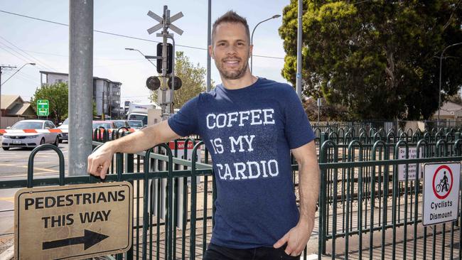 The upgrade to fix the notorious bottleneck at the Marion and Cross roads at Plympton intersection will shave 10 minutes off the commute for Incognito Cafe owner Brett Dowsett. Picture: Emma Brasier<br/>