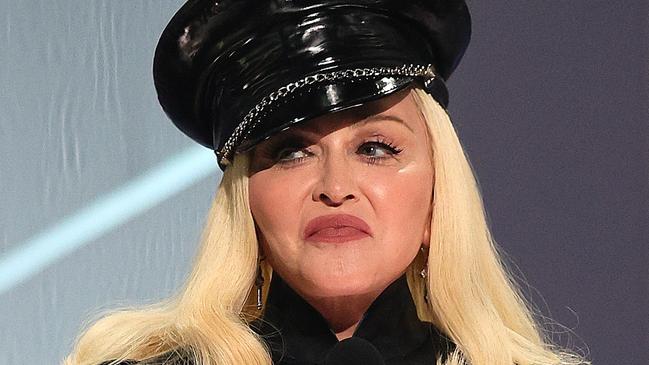 NEW YORK, NEW YORK - SEPTEMBER 12:  Madonna speaks onstage during the 2021 MTV Video Music Awards at Barclays Center on September 12, 2021 in the Brooklyn borough of New York City. (Photo by Theo Wargo/Getty Images for MTV/ViacomCBS)