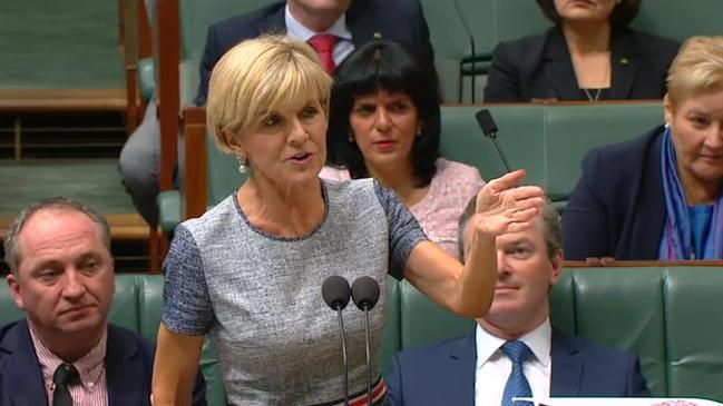 Bishop grilled over the "Julie Bishop Glorious Foundation" 