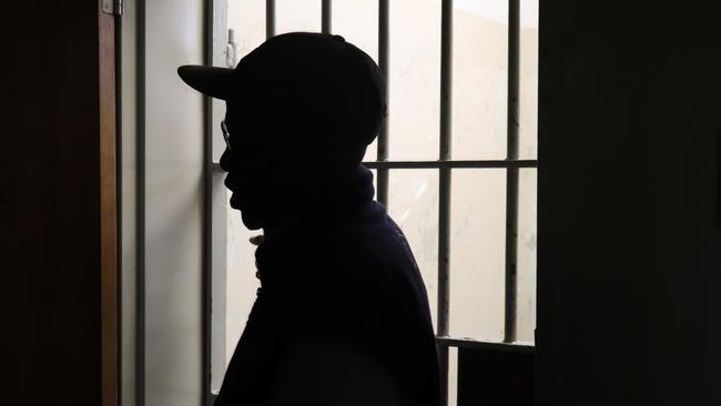 Former political prisoner Sipho Msomi outside Nelson Mandela’s old cell. Picture: Megan Palin