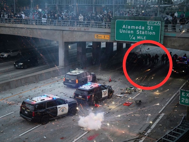 Startling images show city on the brink.