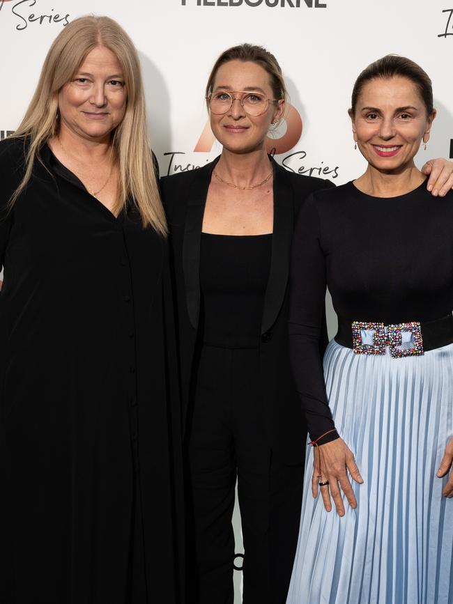 Bruna Papandrea, Asher Keddie, Mary Coustas. Picture: Fiona Hamilton