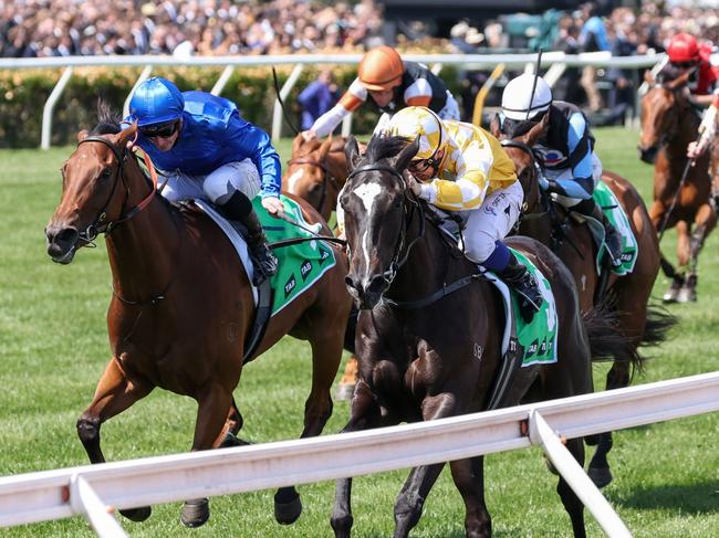 Amazonian Lass ridden by Tim Clark wins the TAB Wakeful Stakes at Flemington Racecourse on November 04, 2023 in Flemington, Australia. (Photo by George Sal/Racing Photos via Getty Images)