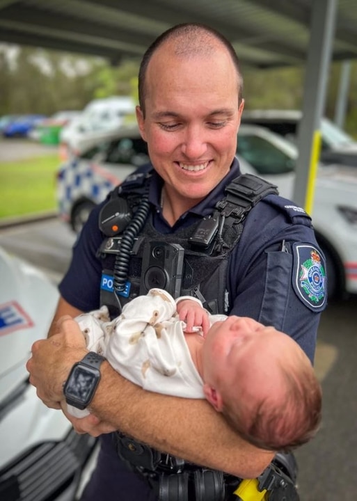 Officers help deliver baby in police station car park
