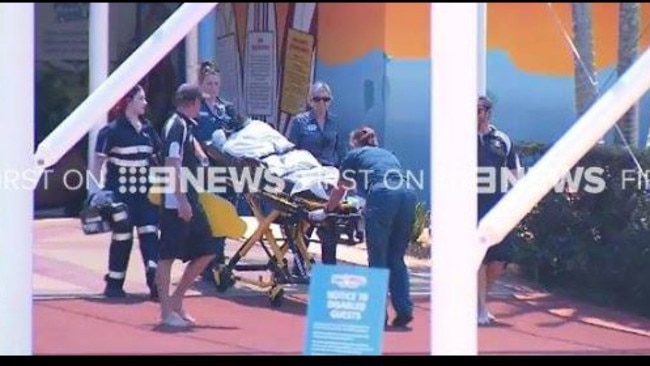 Teen hospitalised with possible spinal injury after incident at Wet ‘n’ Wild on the Gold Coast. Photo: Twitter via Petrina Zaphir (@zaphski).