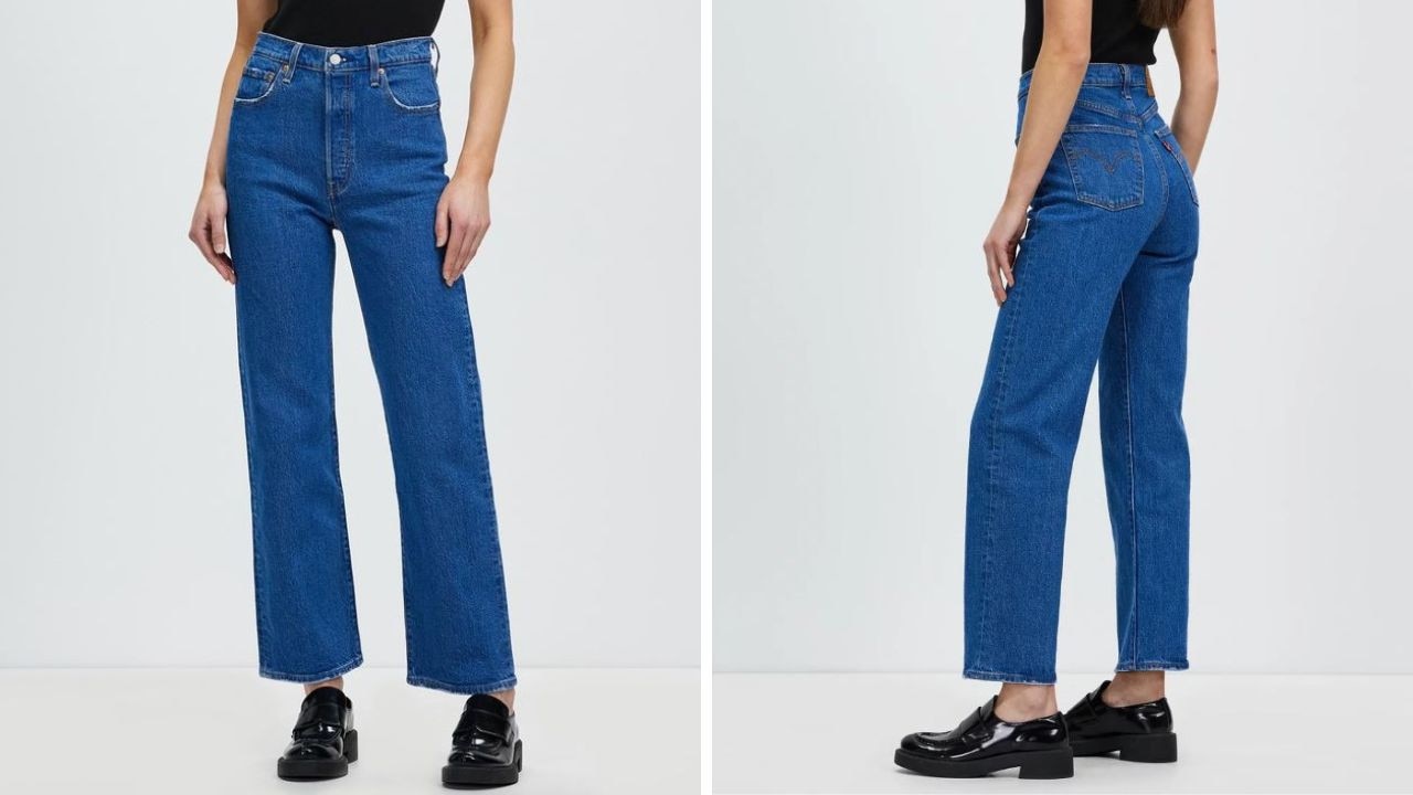 Levi's Ribcage Straight Ankle Jeans. Picture: Levi's