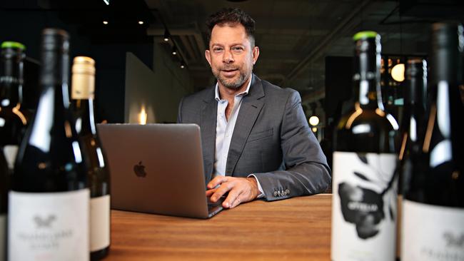 Dean Taylor says while things are opening back up, consumers have realised how easy it is to buy wine online through his Digital Wine Ventures. Picture: Adam Yip