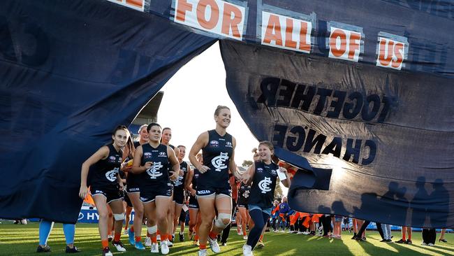 The public wont be able to attend the AFWL match in Alice Springs this weekend. Picture: Getty Images