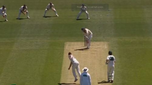 Exposed: Bailey ends up leaving off and middle stump open for the bowler to capitalise. Picture: Cricket.com