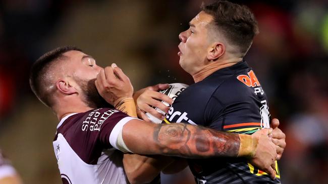 Brent Naden made his debut for the Panthers against Manly. Picture: Getty Images