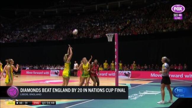 Diamonds power past England in Nations Cup final