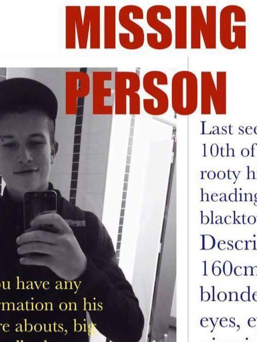 Poster asking for public help.