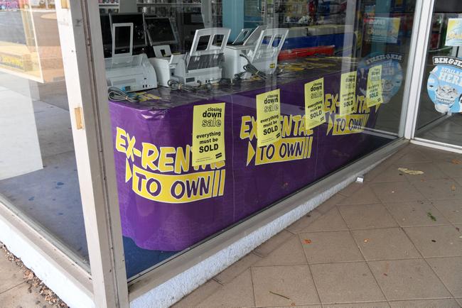 Blockbuster closing down sale. Picture: Mike Knott