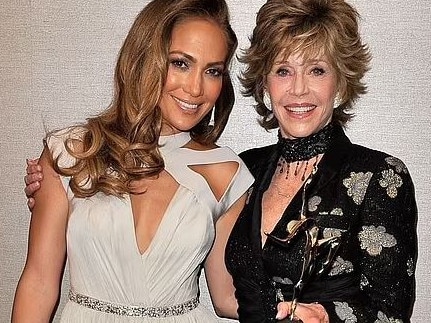 Jane Fonda told Jennifer Lopez she was "concerned" about the star's rekindled romance with Ben Affleck. Picture: Supplied