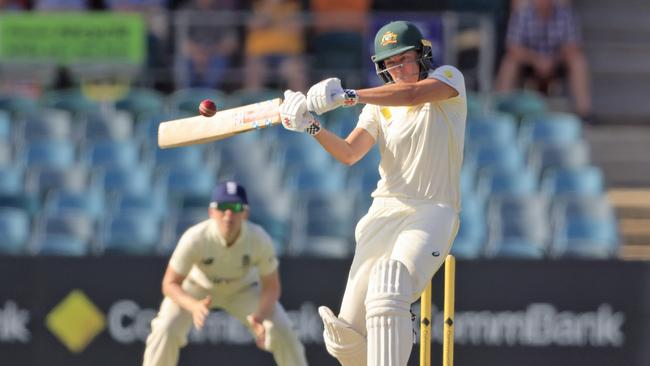 Tahlia McGrath was dismissed from the final ball of the day for 52 Picture: Getty Images