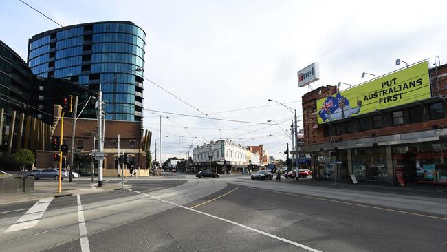 Melbourne’s traffic dropped significantly during stage three of lockdown. (AAP Image/James Ross)