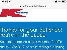 Kmart virtual queue Picture: Twitter