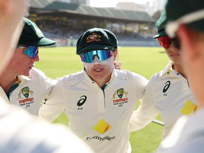 The Australian captain confirmed she could miss games against either India or New Zealand to ensure she is fit for the Ashes. Picture: Paul Kane/Getty Images