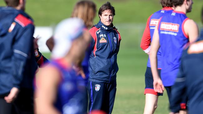 Current coach Luke Beveridge at Western Bulldogs training.