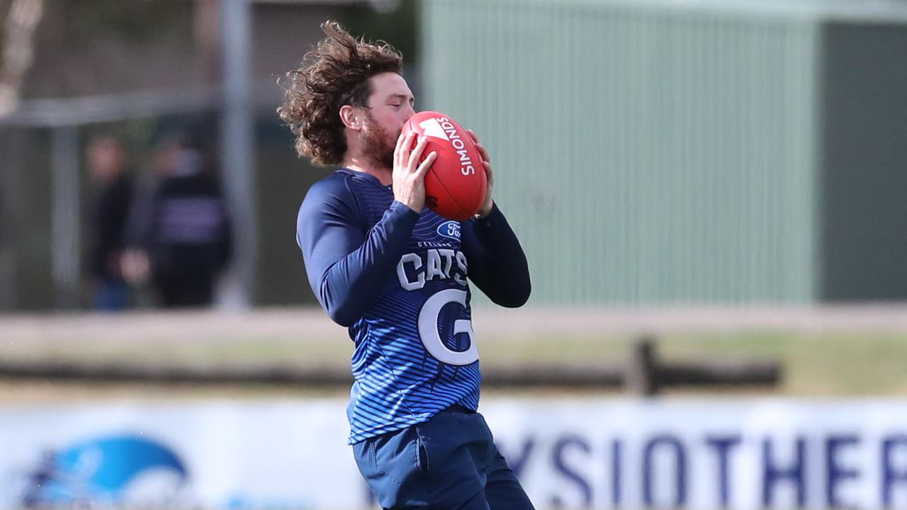 A calf setback hasn’t stopped Al Paton picking Geelong recruit Jack Steven. Picture: Peter Ristevski.