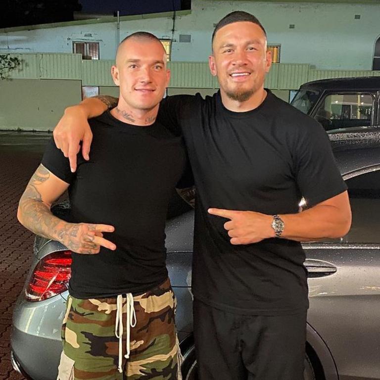 Dustin Martin and Sonny Bill Williams PICTURE: Instagram