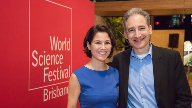 Festival co-founders Professor Brian Greene and Tracy Day.