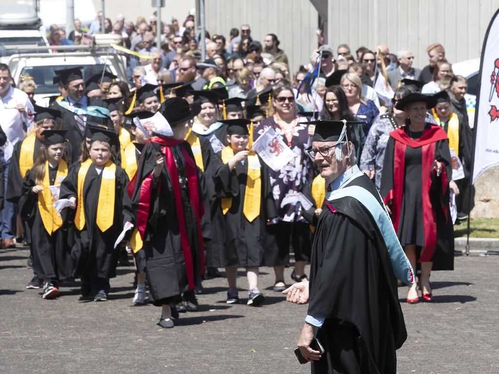 Photos Burnie UTAS Graduation, Town and Gown procession The Mercury