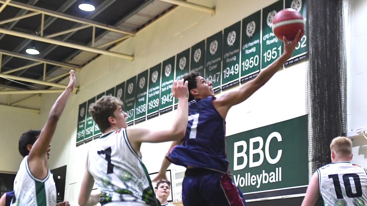 GPS Firsts basketball between Brisbane Boys College and The Southport School Saturday August 13, 2022. Picture, John Gass
