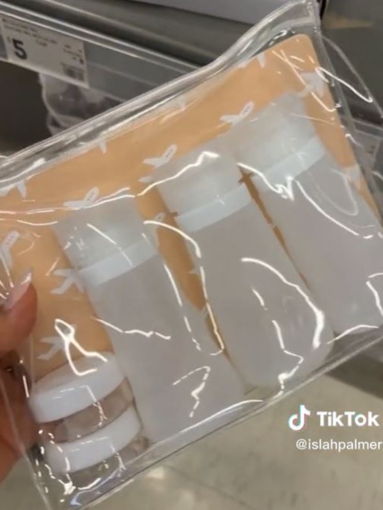 Influencers have also raved about this non-leak bottle set. Picture: TikTok/islahpalmer