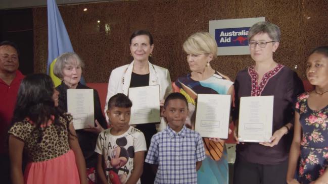 RAW: Julie Bishop announces funding for Palau eco-tourism