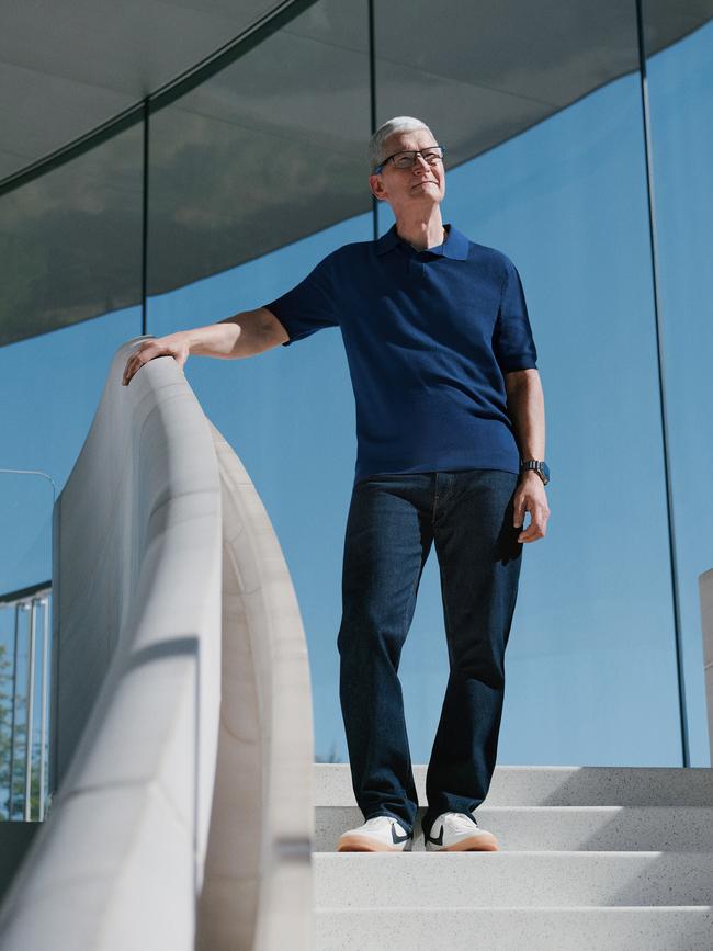 Apple chief executive Tim Cook has helmed the tech powerhouse since 2011, two months before the death of co-founder Steve Jobs. Picture: Campbell Addy