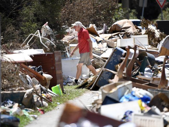 Flood-damaged items at Ipswich’s Goodna in March