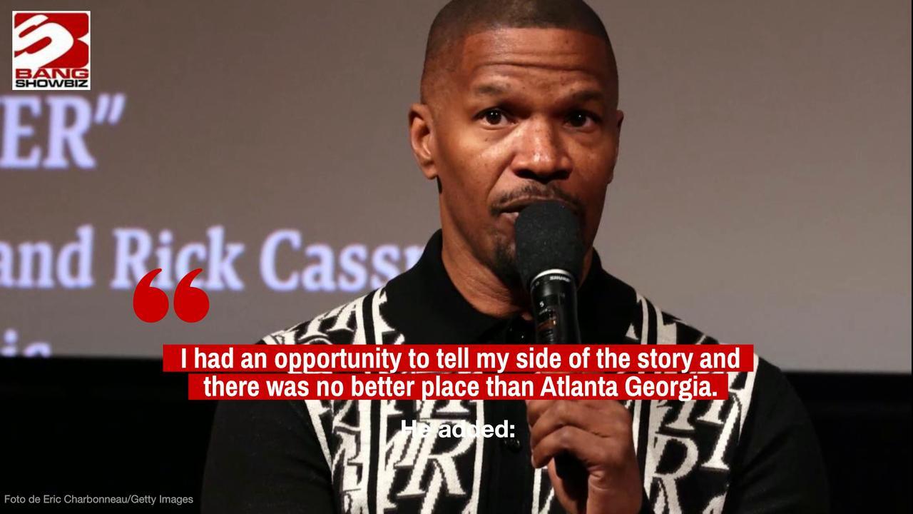 Jamie Foxx is filled with 'pure joy' after returning to the stage following his 2023 medical emergency