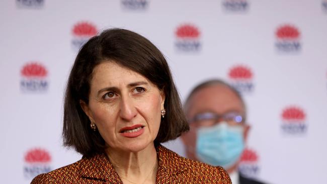 NSW Premier Gladys Berejiklian delivered the new numbers. Picture: NCA NewsWire / Damian Shaw