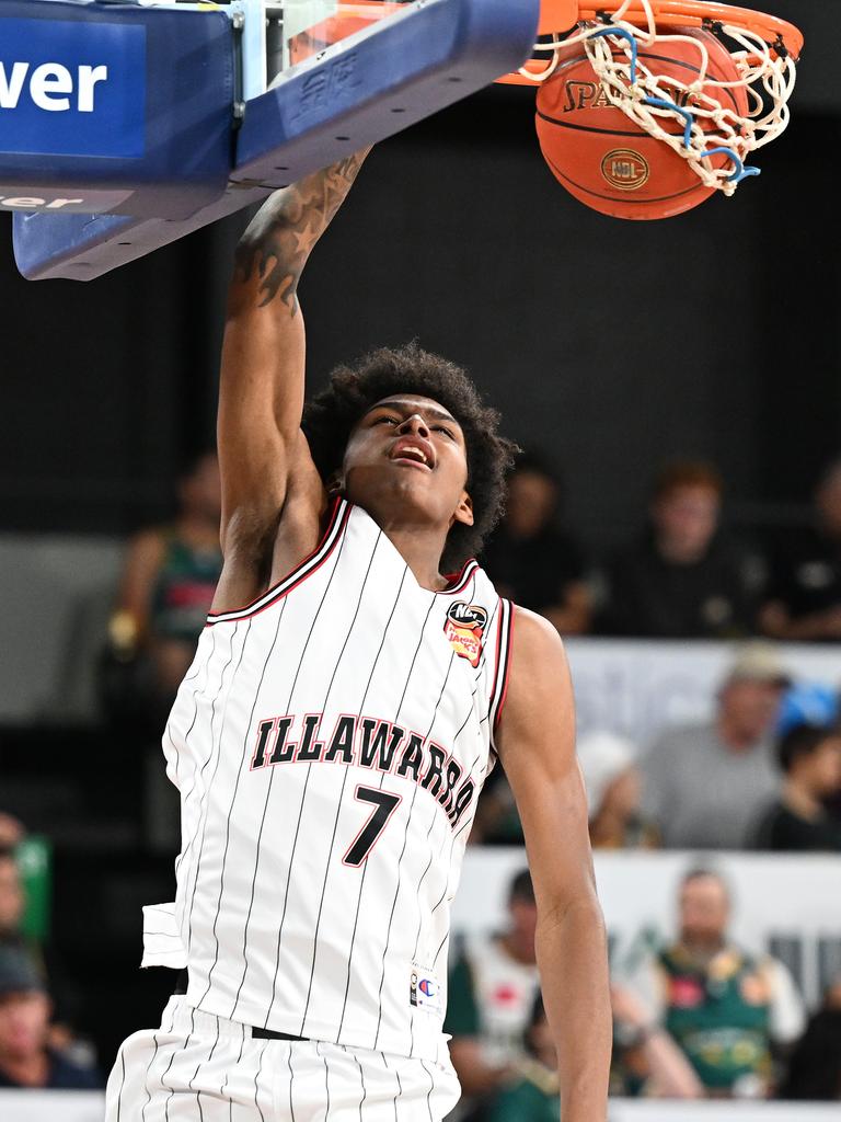 AJ Johnson bolted up the NBA draft board. Picture: Steve Bell/Getty Images