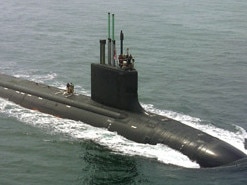 Virginia-class attack submarine.