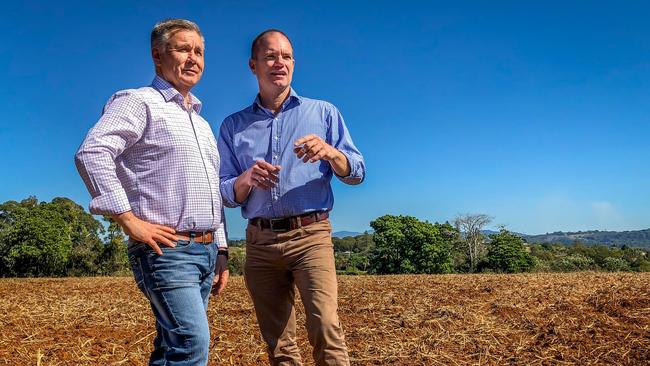 Labor’s shadow minister for primary industries Mick Veitch Mick Veitch and Labor candidate for Tweed Craig Elliot. 